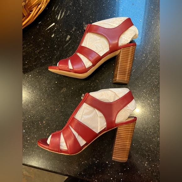 NWT Michael Kors heeled sandals sexy red - Picture 10 of 15